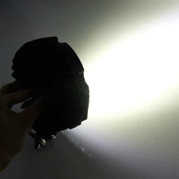 LED reflektor 51w kulatý černý