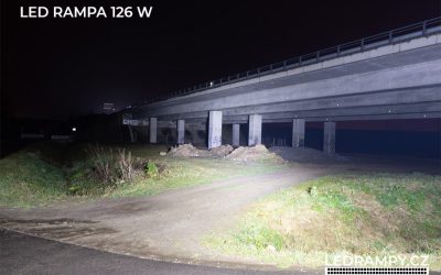 ukázka led rampa 126w