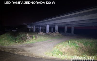 ukázka led rampa jednořadá 120w