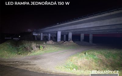 ukázka led rampa jednořadá 150w