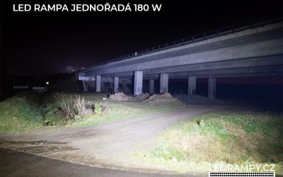 ukázka led rampa jednořadá 180w