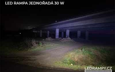 ukázka led rampa jednořadá 30w